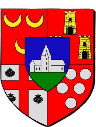 Blasone-Blasone AUBIGNY 85 Dipartimenti - Città Francia Bandiere 