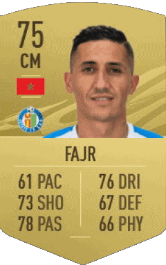 Fayçal Fajr Marocco F I F A - Giocatori carte Videogiochi 