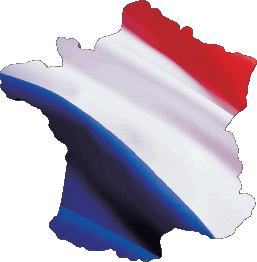 Carta Geografica Nazionale Francia Bandiere 