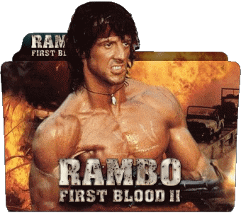 Logo First blood part 2 Rambo Cinéma International Multi Média 