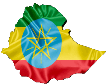 Carte Ethiopie Afrique Drapeaux 