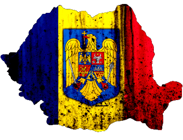 Map Romania Europe Flags 