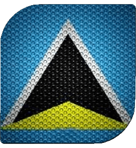 Platz St. Lucia Amerika Fahnen 