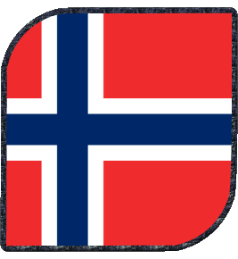 Carré Norvège Europe Drapeaux 