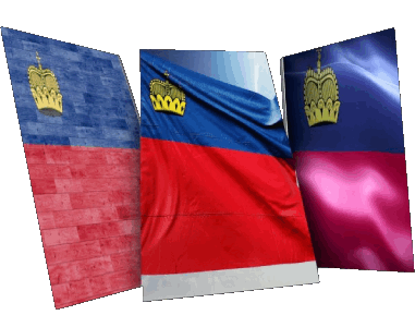 Forma Liechtenstein Europa Banderas 