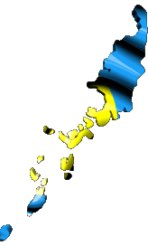 Carta Geografica Palau Oceania Bandiere 
