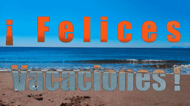 001 Animierter Hintergrund Felices Vacaciones Spanisch Nachrichten 