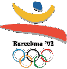 1992-1992 Logo Storia Olimpiadi Sportivo 