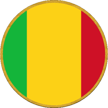 Rond Mali Afrique Drapeaux 
