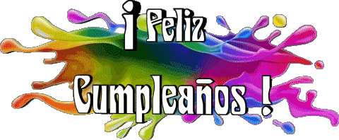 012 Fondo transparente Abstracto - Geométrico Feliz Cumpleaños Español Mensajes 