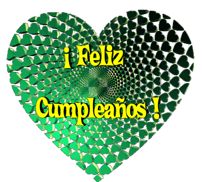 009 Corazón Feliz Cumpleaños Español Mensajes 