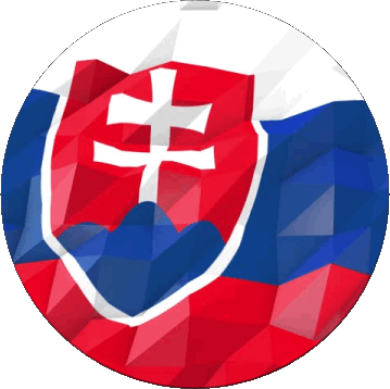 Runde Slowakei Europa Fahnen 