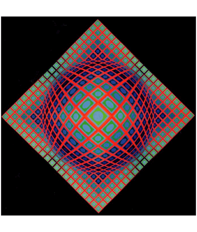 Victor Vasarely Artiste  Peintre Humour - Fun 