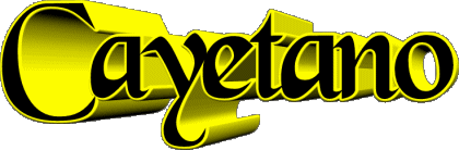 Cayetano C MASCULIN - Espagne Prénoms 