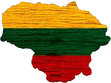 Map Lithuania Europe Flags 