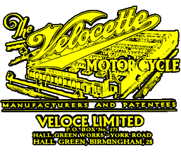 Logo Velocette MOTOCICLI Trasporto 