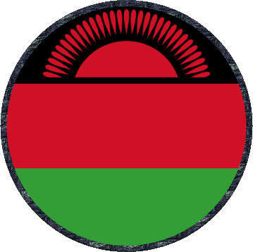 Runde Malawi Afrika Fahnen 