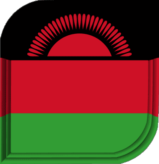 Carré Malawi Afrique Drapeaux 