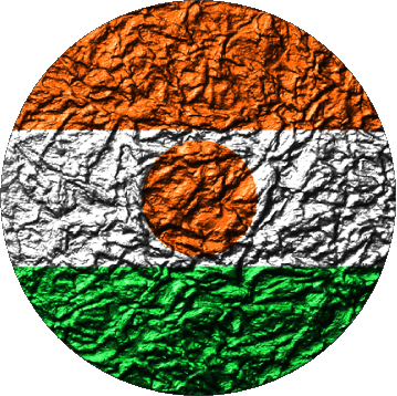 Rond Niger Afrique Drapeaux 