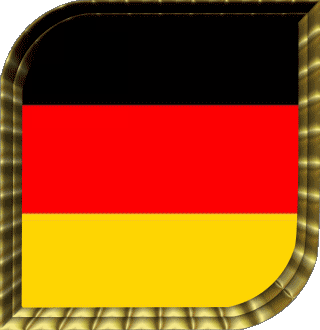 Carré Allemagne Europe Drapeaux 