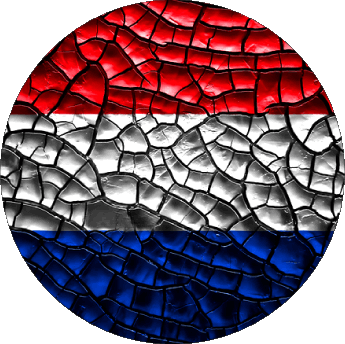 Runde Niederlande Europa Fahnen 