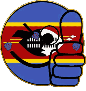 Smiley - OK Eswatini África Banderas 