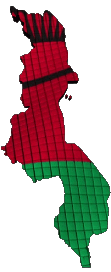 Map Malawi Africa Flags 
