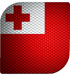 Square Tonga Oceania Flags 