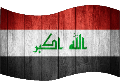 Rettangolo Iraq Asia Bandiere 