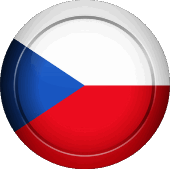 Round Czech Republic Europe Flags 