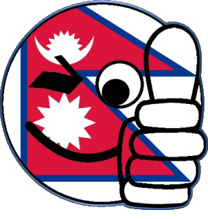 Smiley - OK Nepal Asien Fahnen 