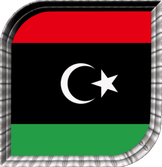 Carré Libye Afrique Drapeaux 