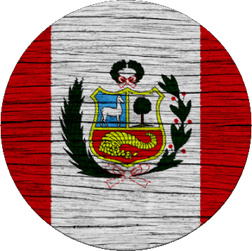 Rond Pérou Amériques Drapeaux 