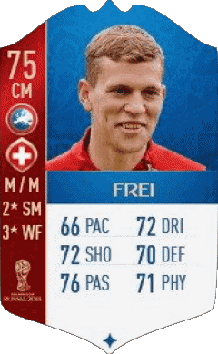 Fabian Frei Schweiz F I F A - Karten Spieler Videospiele Multimedia 
