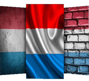 Forme Luxembourg Europe Drapeaux 