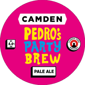 Pedro's party brew pale lager-Pedro's party brew pale lager Camden Town UK Bier Getränke 