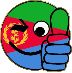 Faccina - OK l'Eritrea Africa Bandiere 