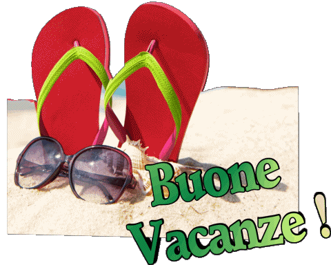 08 Sfondo trasparente Buone Vacanze Italiano Messagi 