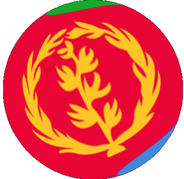 Kugel - Würfel Eritrea Afrika Fahnen 