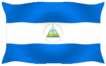 Ondulation Nicaragua Amériques Drapeaux 