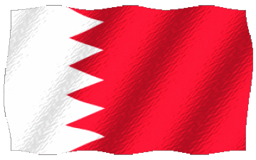 Ondulation Bahreïn Asie Drapeaux 