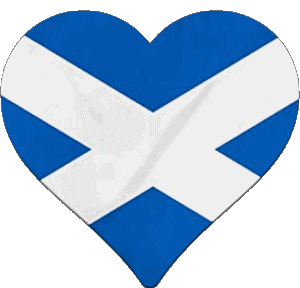 Coeur Ecosse Europe Drapeaux 