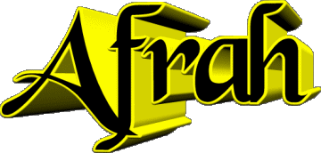 Afrah A WEIBLICH - Maghreb Muslim Vorname 