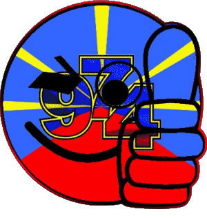 Smiley - OK La Réunion D.O.M - T.O.M Frankreich Fahnen 