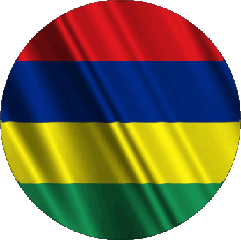 Rond Maurice Afrique Drapeaux 