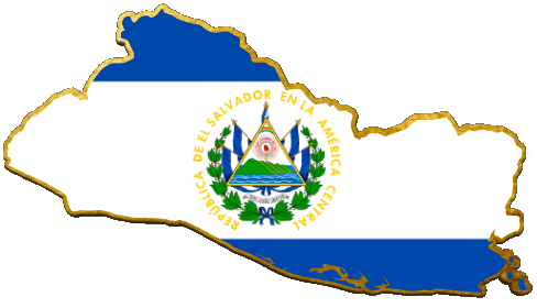 Carta Geografica Salvador America Bandiere 