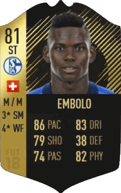 Breel Embolo Suiza F I F A - Jugadores  cartas Vídeo Juegos Multimedia 