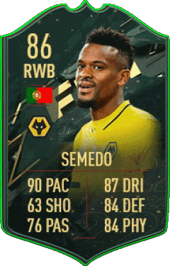 Nélson Cabral Semedo Portugal F I F A - Joueurs Cartes Jeux Vidéo Multi Média 