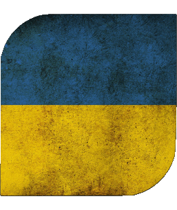 Carré Ukraine Europe Drapeaux 