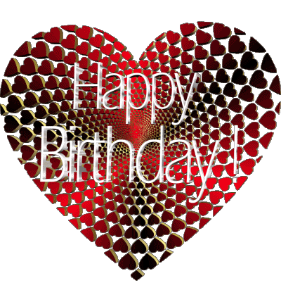 005 Heart Happy Birthday Inglés Mensajes 